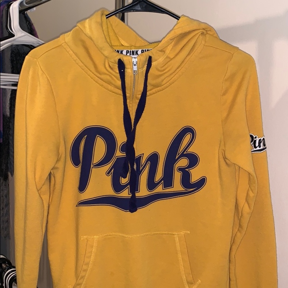 🖤Half-Zip Up Pink Hoodie
